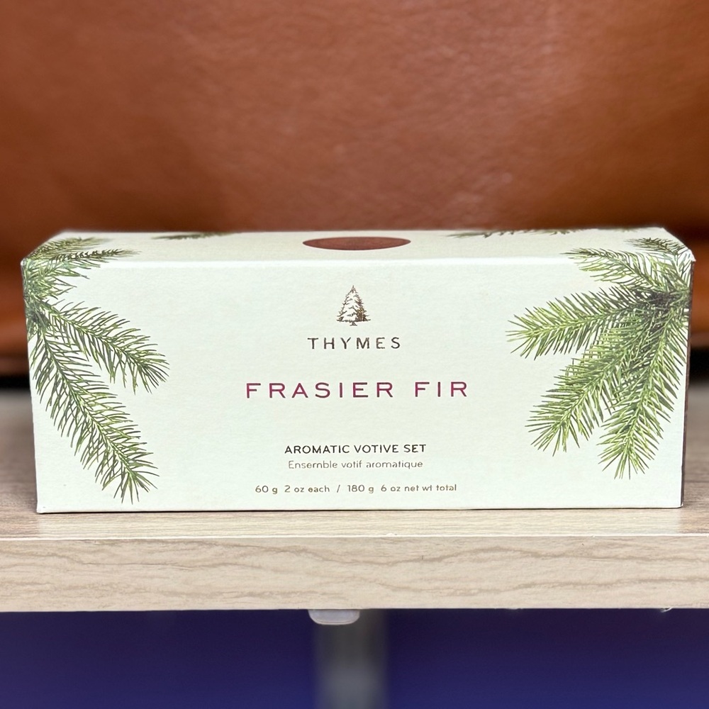 Thymes Frasier Fir Votive Candle Set NWT!!!
